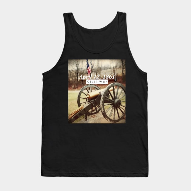 Reproduction Civil War Cannon from 1861 Tank Top by Shell Photo & Design